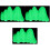 3Pcs Compact Fluorescent Rockery Fish Tank Decor Household Accessory 2