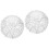 2Pcs Decorative Transparent Glass Lamp Shade with Aluminum Wire Frame 4