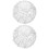 2Pcs Decorative Transparent Glass Lamp Shade with Aluminum Wire Frame 5