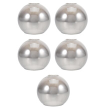5Pcs Light Grey Glass Globe Lamp Shade Replacement for Wall Sconces