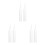 6Pcs Empty PVC Caulk Tubes for Repairs White Refillable Sealant 3