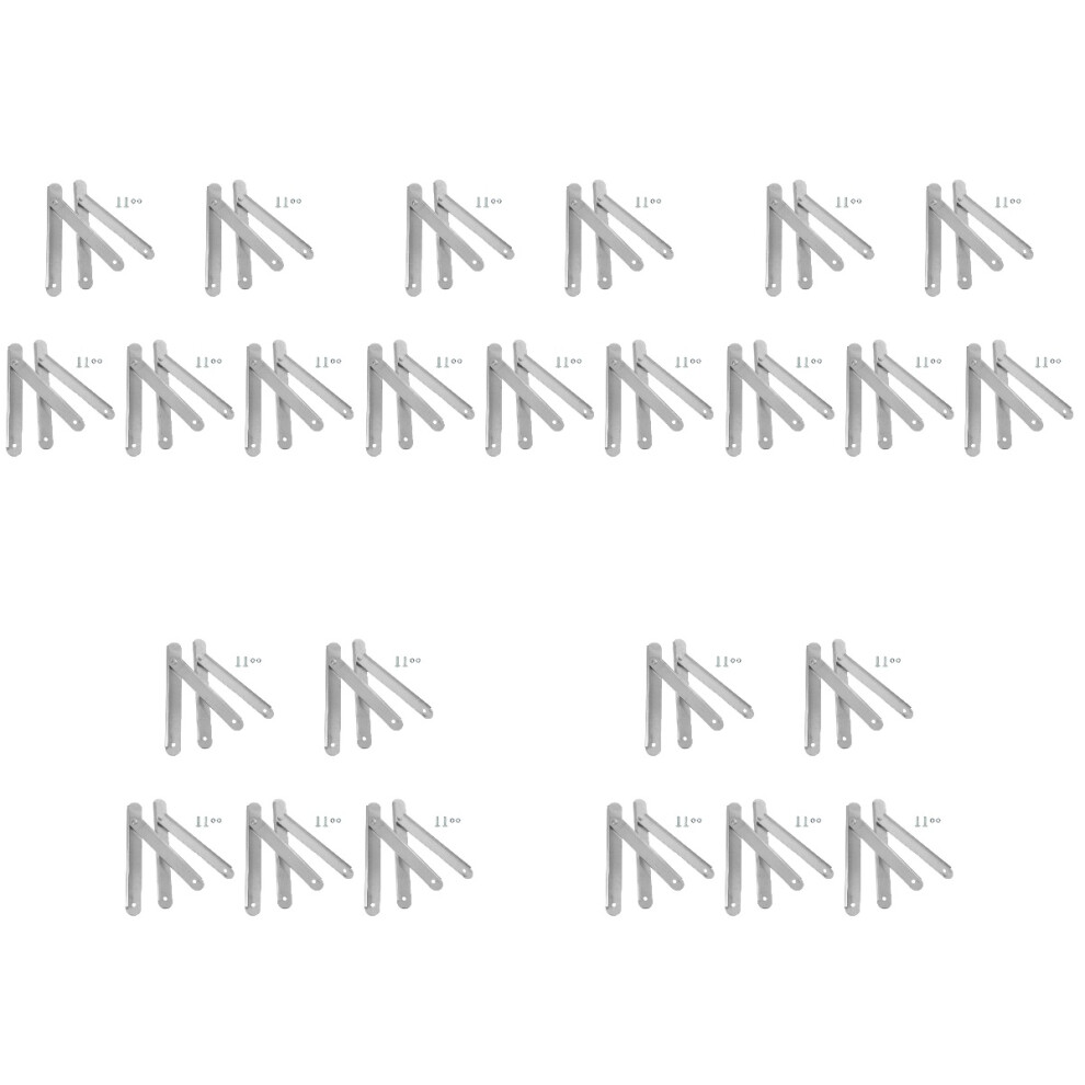 10Pcs Aluminum Alloy Ladder Tie Rods Silver Step Ladder Accessories 3761527144826