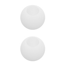 2Pcs Pe Plastic Round Lamp Shade White Light Fixture Cover for Home