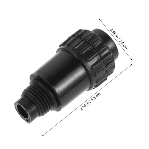 2Pcs Durable Black Plastic Piston Valve for Home Air Compressors 1