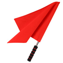 Referee Signalflagge Rot Stoff Mit Rutschfestem Schwammgriff