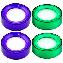 4Pièces Éponge Doigts Laveurs En Plastique Coloré Pour Tri Et Comptage