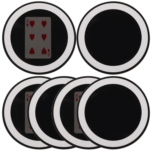 6Pcs Creative Multi Magician Mirror Poker Card Props for Party Tricks