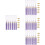 4Sets Colorful 2023 Graduation Tassels Durable Polyester Material 1
