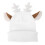 White Ski Cover Cute Reindeer Thread Decoration for Skiing 1