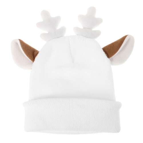 White Ski Cover Cute Reindeer Thread Decoration for Skiing