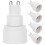 5Pcs Heat Resistant G9 to E14 Socket Base Converter White Lamp Adapter 1