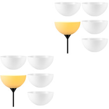 8Pcs Plastic Floor Lamp Shades White Lamp Covers Durable and Reusable