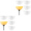 8Pcs Plastic Floor Lamp Shades White Lamp Covers Durable and Reusable 1