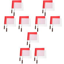 6Pcs Bright Assorted Color Waving Flags for Racing and Referee Signals