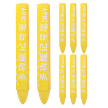 8Pièces Stylos De Marquage Jaunes En Cire Pour Pneu, Usine Et Atelier