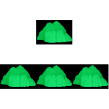 4Pcs Small Fluorescent Rockery Statue Decorative Fish Tank Decor