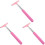 3Pcs Car Windshield Cleaner Tool Pink Telescopic Mirror Wiper 1