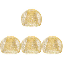 4Pcs Decorative Iron Lamp Shades Golden Metal Hanging Light Covers