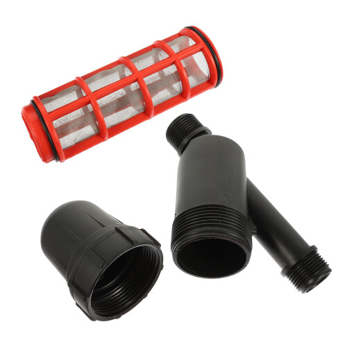 Black Plastic 1 Inch Mesh Filter for Home Irrigation Systems