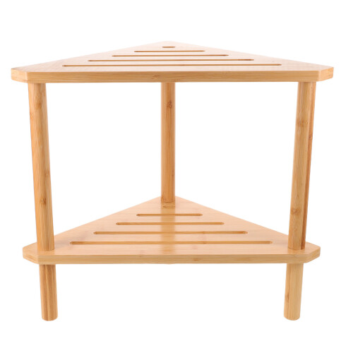De Salle De Bain En Bambou Bois, Rangement D'angle