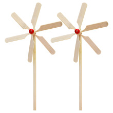 2Pcs Montessori Bamboo Kit Beige Outdoor Kids Game DIY