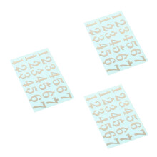 3Pcs Coffee Creative Gold Music Stickers Paper for Musical Instruments