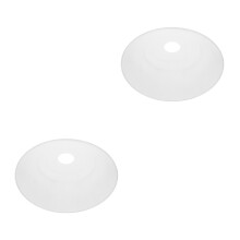 2Pcs Industrial Style White Iron Pendant Light Shades Waterproof Cover