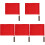 5Pièces Drapeaux Arbitre Pour Compétition Manche Mousse Acier 1
