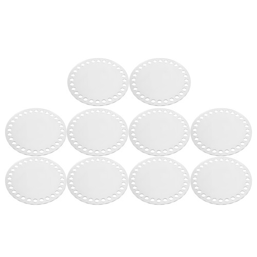 10Pièces Fond Rond Transparent Base Crochet