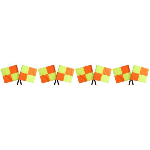 8Pcs Durable Referee Flags Handheld Signal Flags for Soccer and Rugby 2