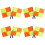 8Pcs Durable Referee Flags Handheld Signal Flags for Soccer and Rugby 4