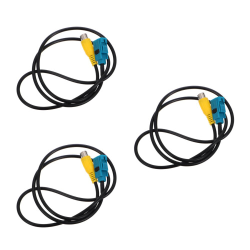 3Pcs Durable Wiring Harness for Car Reverse Backup Camera 1