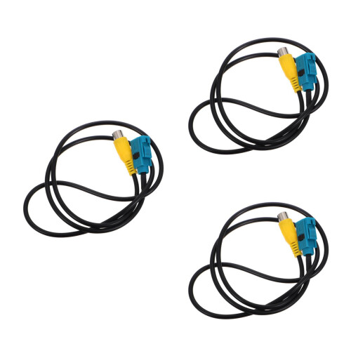 3Pcs Durable Wiring Harness for Car Reverse Backup Camera 2