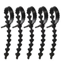 5Pcs Rubber Tree Binding Belts Black Tree Ties Straps for Garden Use
