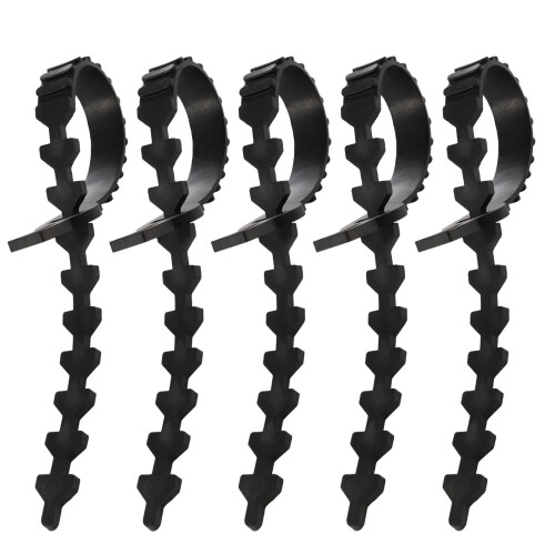 5Pcs Rubber Tree Binding Belts Black Tree Ties Straps for Garden Use