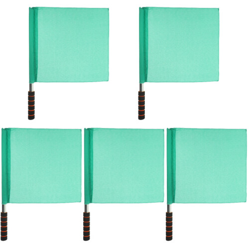 5Pièces Drapeaux Traffic Vert Manche Mousse Usage Répétable