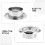 5Pcs Fire Sprinkler Ceiling Escutcheons with 360 Adjustment in Silver 4
