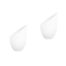 2Pcs White Plastic Lamp Shades Replacement for Table and Floor Lamps