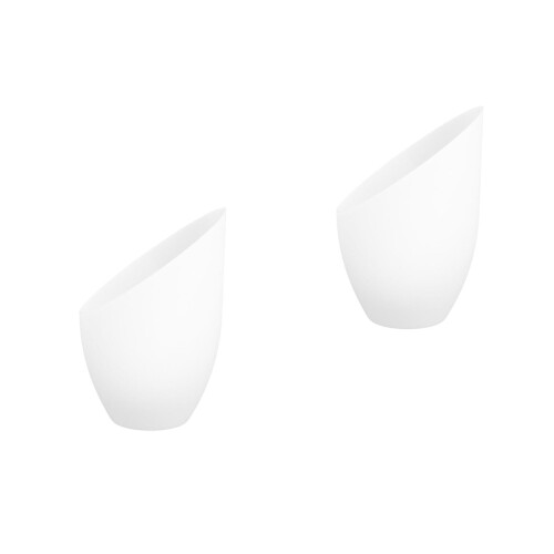 2Pcs White Plastic Lamp Shades Replacement for Table and Floor Lamps