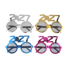 4Pcs Assorted Color 2027 New Year Glasses Plastic Funny Party Eyewear
