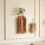 2Stk Wandpflanzer Indoor Kaffeefarbe Wanddeko 3