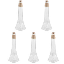 5Pcs Small Glass Flower Vases for Artificial and Fresh Bouquet Decor