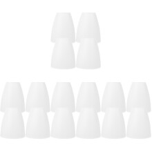 16Pcs White Plastic Lamp Shades for Desk Lamps Small Table Lamp Covers