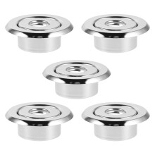 5Pcs Silver Fire Sprinkler Rosette Trim Rings with 360 Adjustment