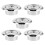 5Pcs Silver Fire Sprinkler Rosette Trim Rings with 360 Adjustment 1