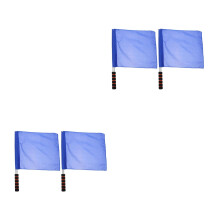 4Pièces Fanions Signal Main Durable Bleu Pour Match