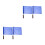 4Pcs Multipurpose Sports Flags Blue Cloth Traffic Control Handheld Set 1