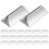 24Pcs Plastic Screen Divider Clamps for Desktop Home in Silver Color 1