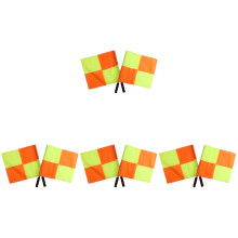 8Pcs Durable Referee Flags Handheld Signal Flags for Soccer and Rugby