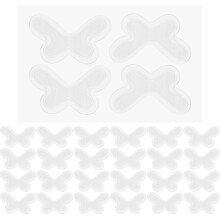 40Pairs White Silicone Ear Correction Tapes for Discreet Daily Use